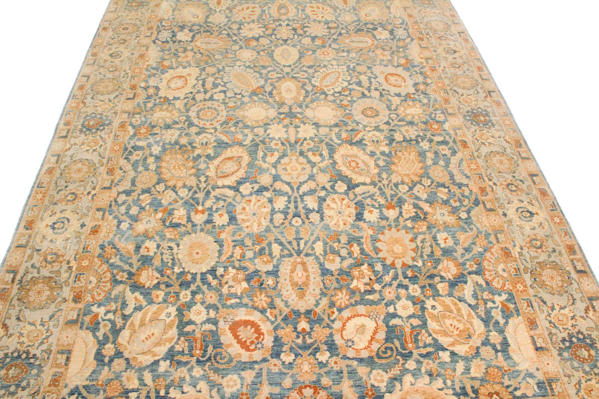 6x9 Blue and White Turkish Traditional Rug