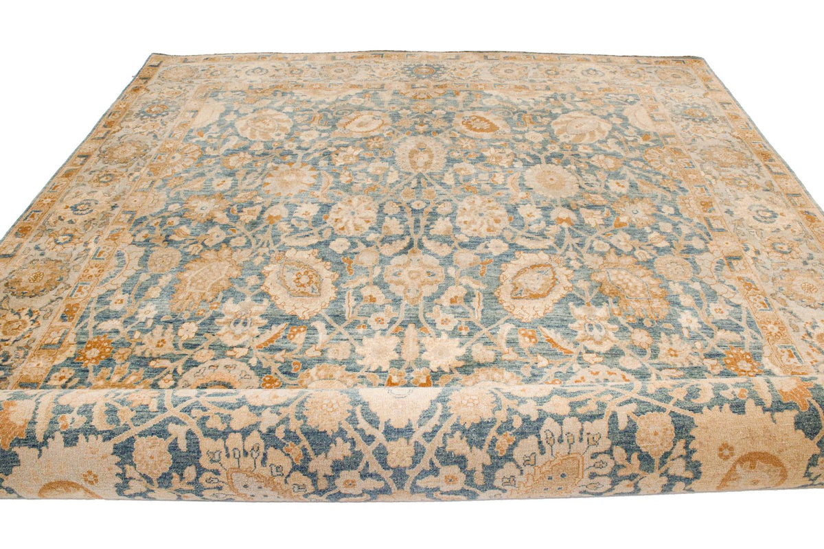 6x9 Blue and White Turkish Traditional Rug