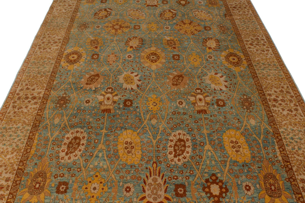 6x12 Blue and White Turkish Traditional Runner
