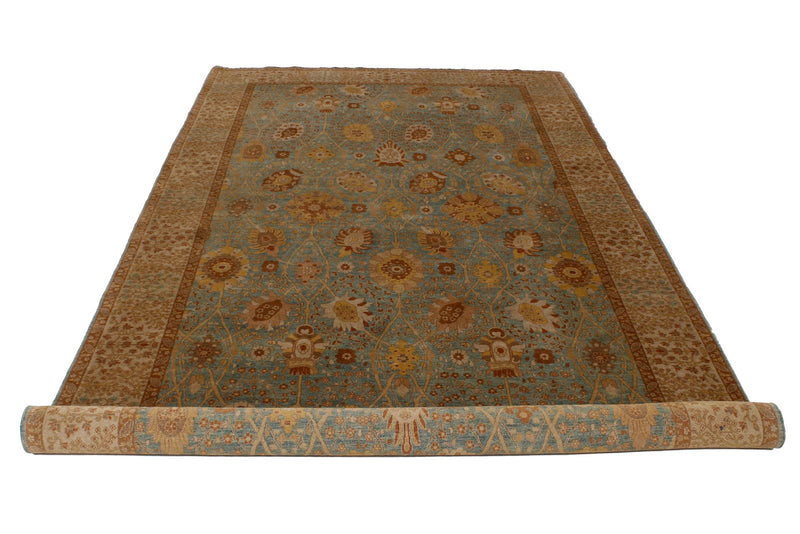 6x12 Blue and White Turkish Traditional Runner