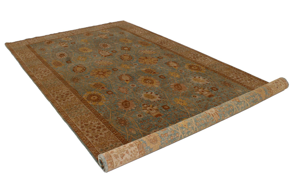 6x12 Blue and White Turkish Traditional Runner