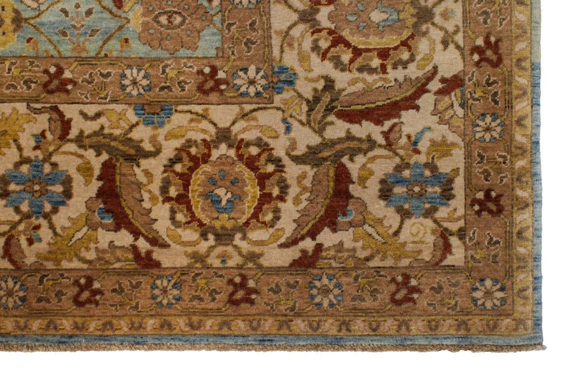 8x10 Blue and White Turkish Traditional Rug