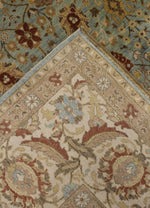 8x10 Blue and White Turkish Traditional Rug