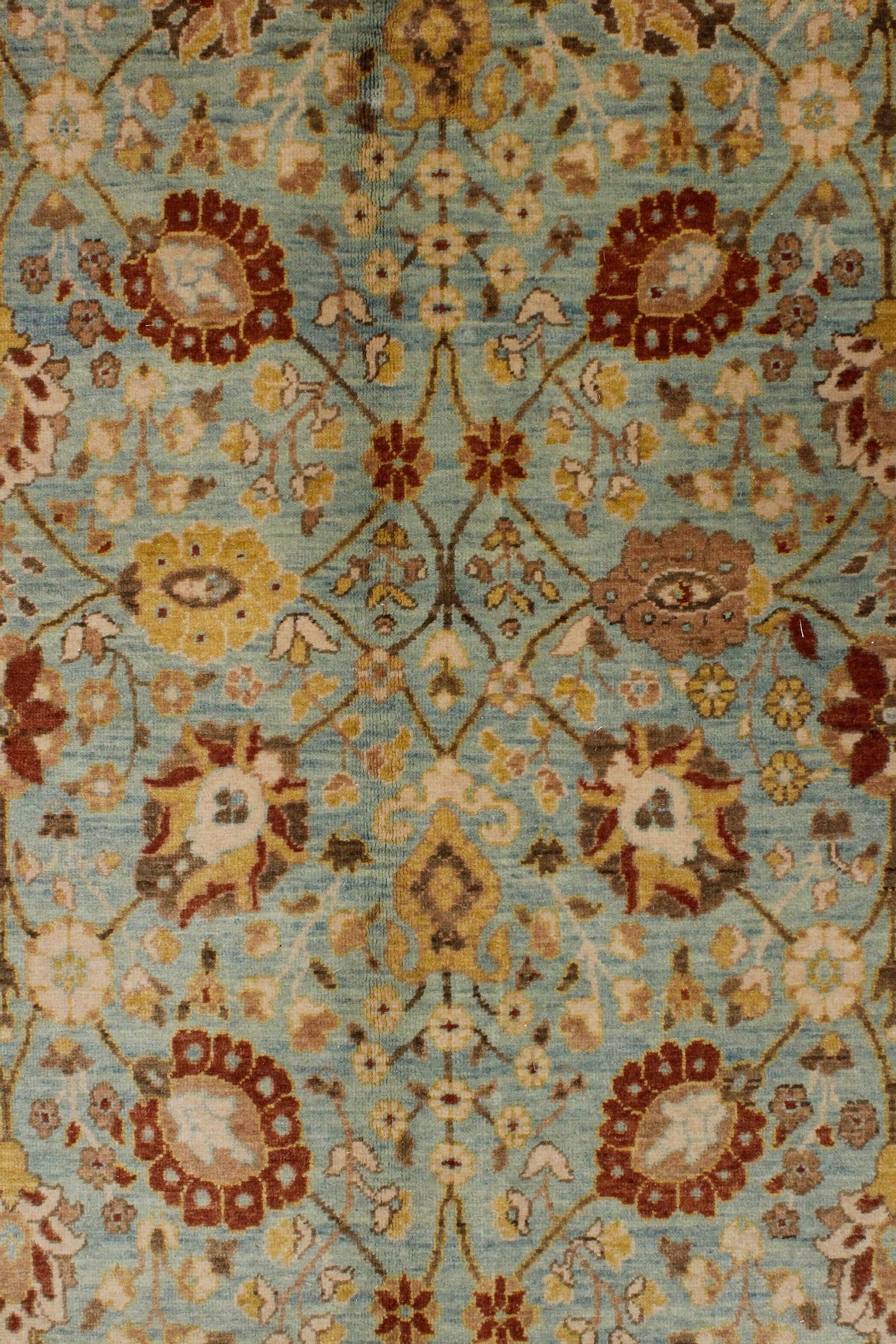 8x10 Blue and White Turkish Traditional Rug