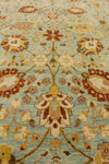8x10 Blue and White Turkish Traditional Rug