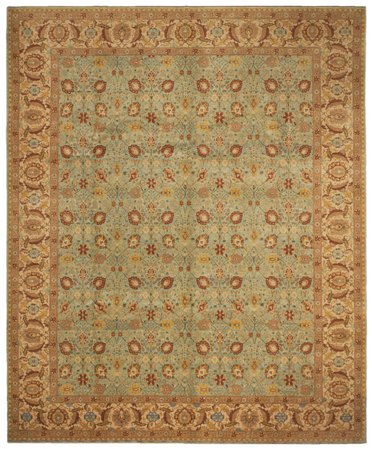 8x10 Blue and White Turkish Traditional Rug