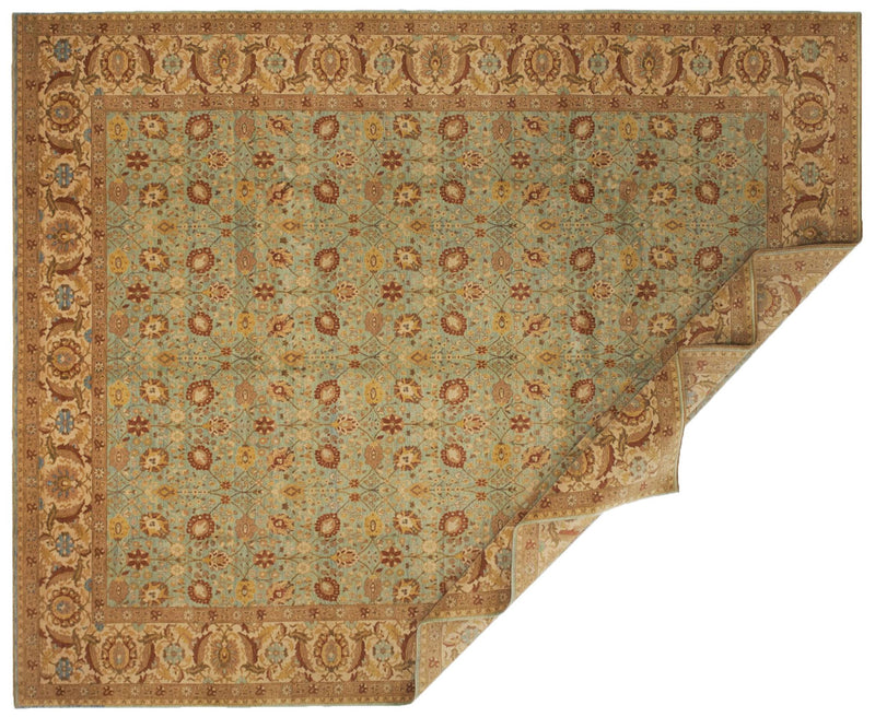 8x10 Blue and White Turkish Traditional Rug