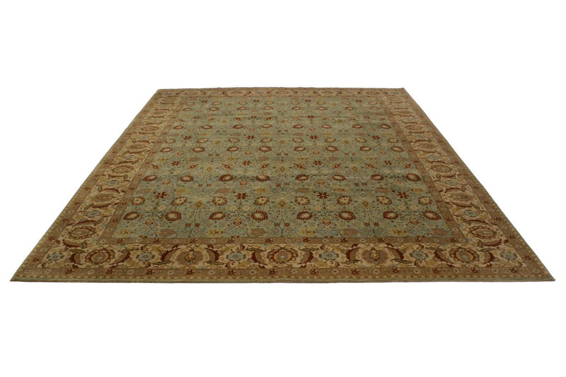8x10 Blue and White Turkish Traditional Rug