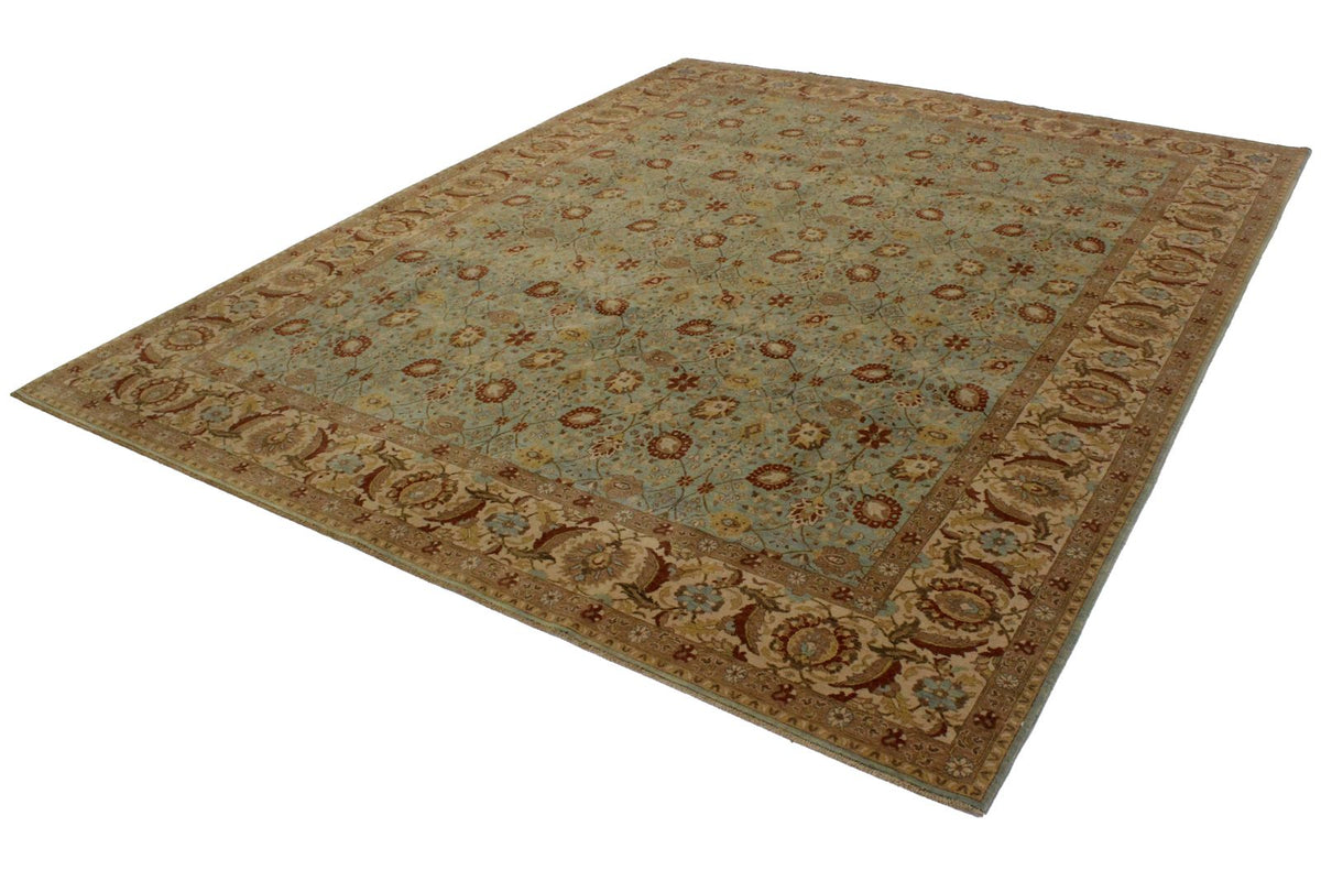 8x10 Blue and White Turkish Traditional Rug