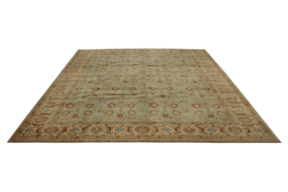8x10 Blue and White Turkish Traditional Rug