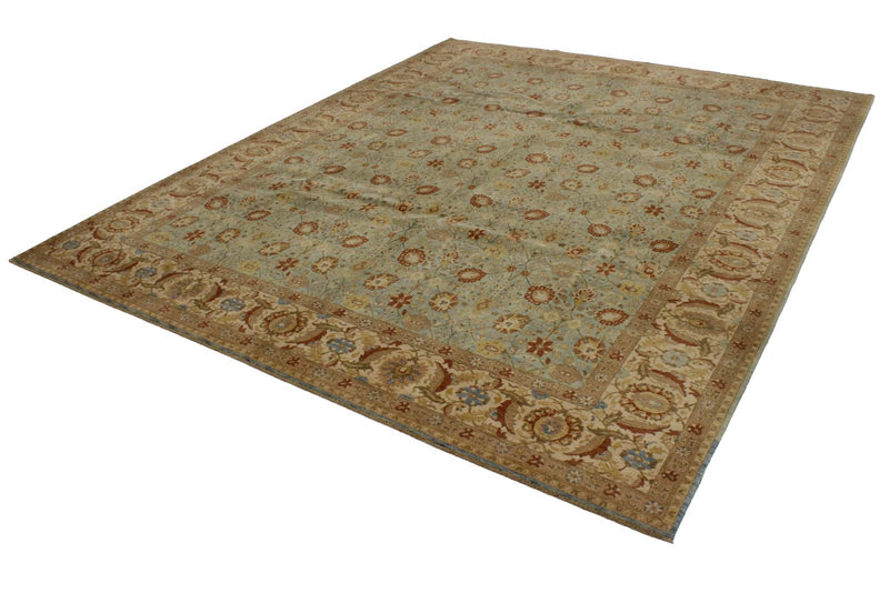8x10 Blue and White Turkish Traditional Rug