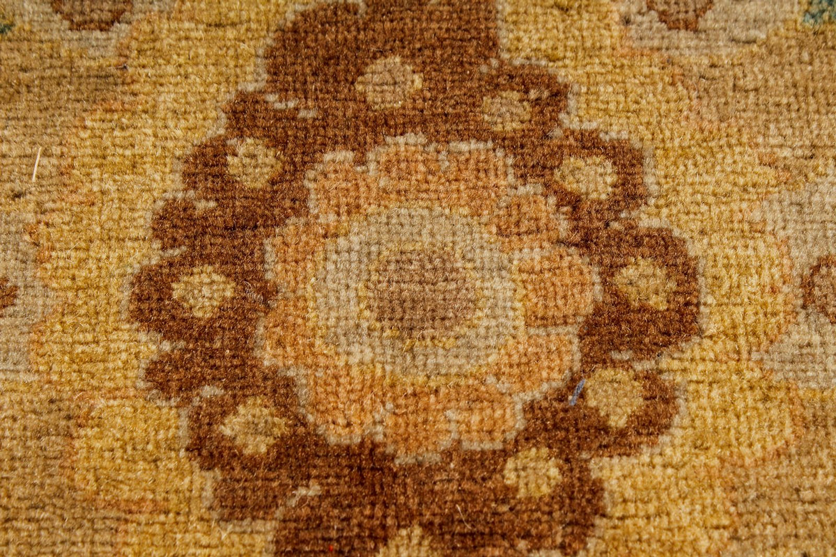 5x17 Green and White Turkish Traditional Runner