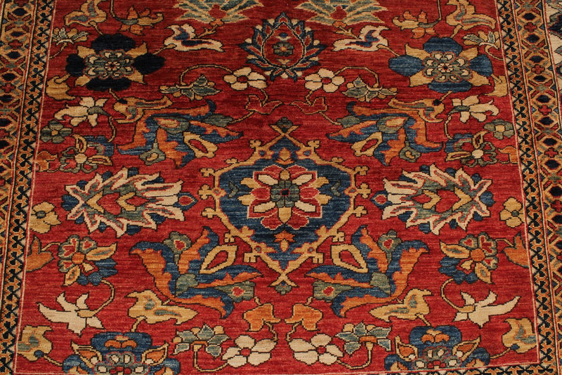 9x12 Red and Navy Anatolian Traditional Rug