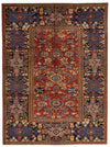 9x12 Red and Navy Anatolian Traditional Rug