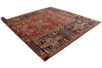 9x12 Red and Navy Anatolian Traditional Rug