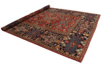 9x12 Red and Navy Anatolian Traditional Rug