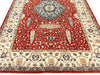 7x10 Red and Ivory Persian Rug