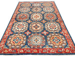 6x9 Blue and Red Persian Rug