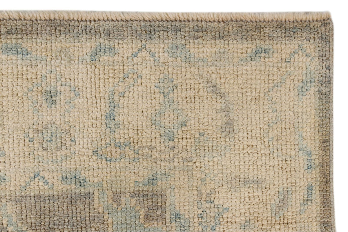 3x11 Gray and Ivory Turkish Oushak Runner