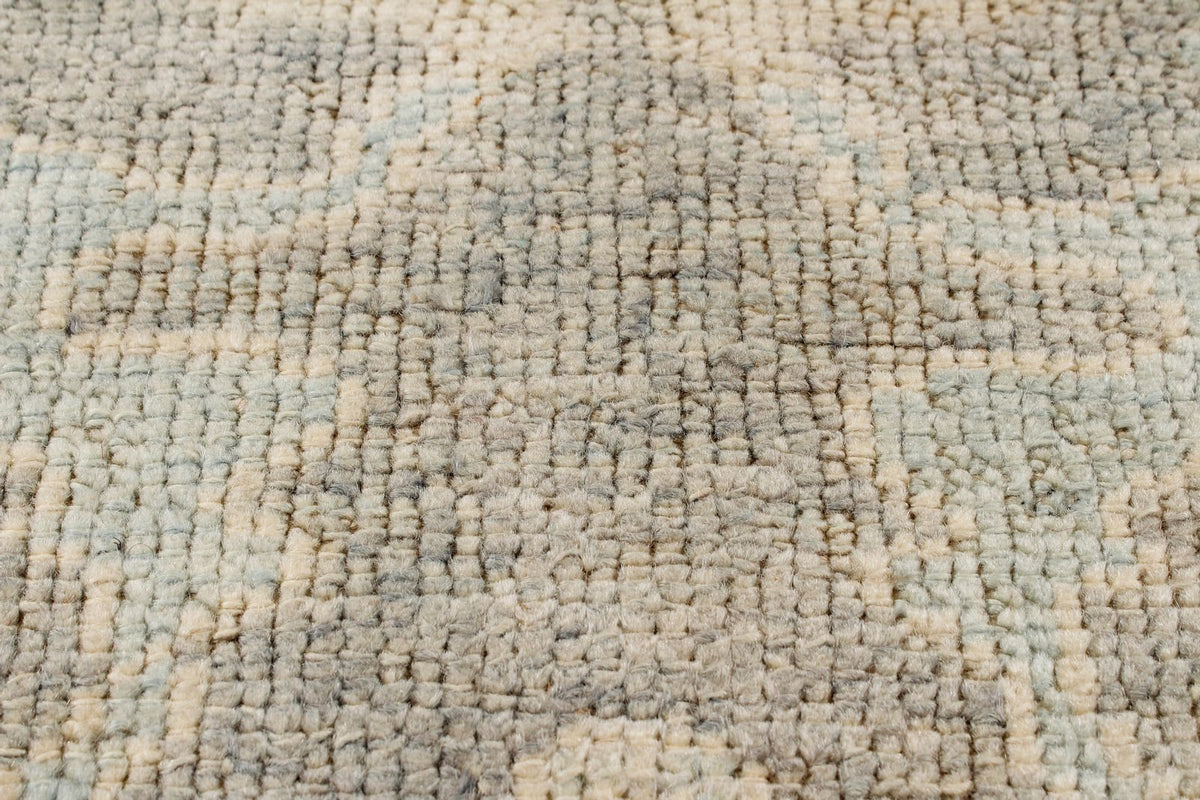 3x11 Gray and Ivory Turkish Oushak Runner