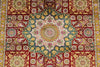 4x6 Red and Green Turkish Silk Rug