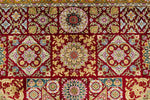 4x6 Red and Green Turkish Silk Rug