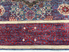 8x10 Navy and Red Turkish Tribal Rug