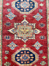 3x6 Red and Ivory Kazak Tribal Rug