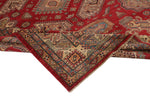 9x12 Red and Ivory Kazak Tribal Rug