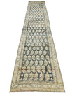3x15 Green and Ivory Persian Tribal Runner