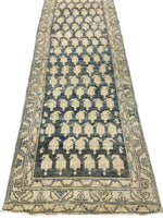 3x15 Green and Ivory Persian Tribal Runner
