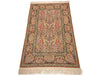 3x5 Ivory and Red Turkish Silk Rug