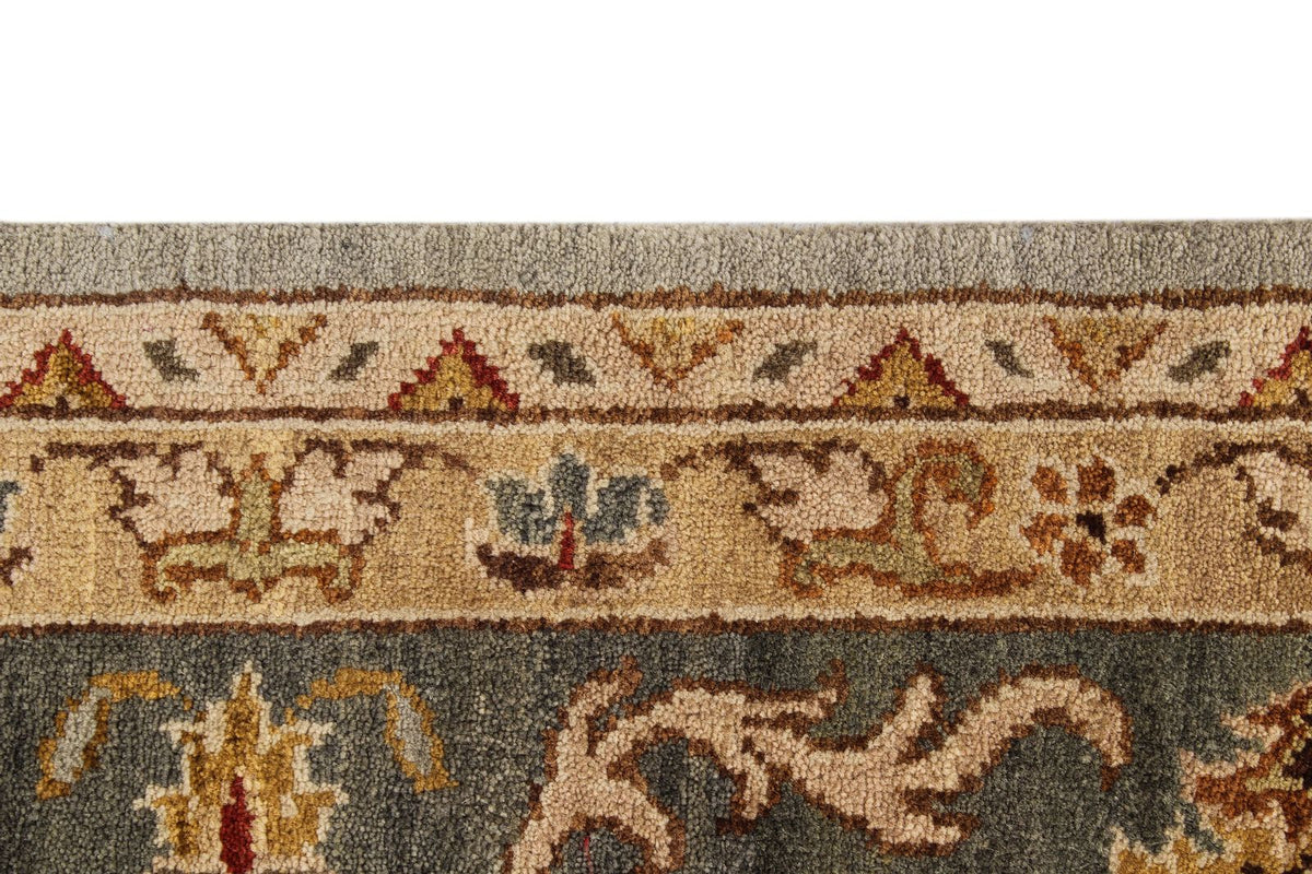 8x10 Blue and Blue Turkish Traditional Rug