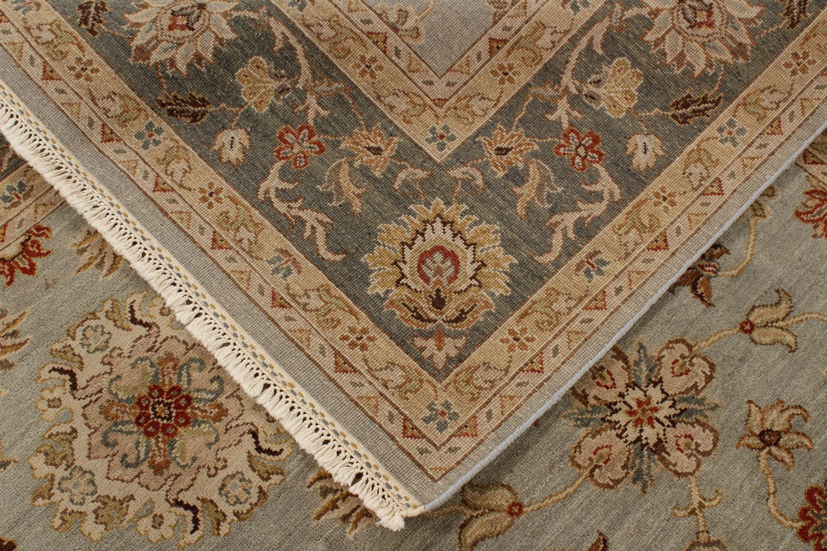 8x10 Blue and Blue Turkish Traditional Rug