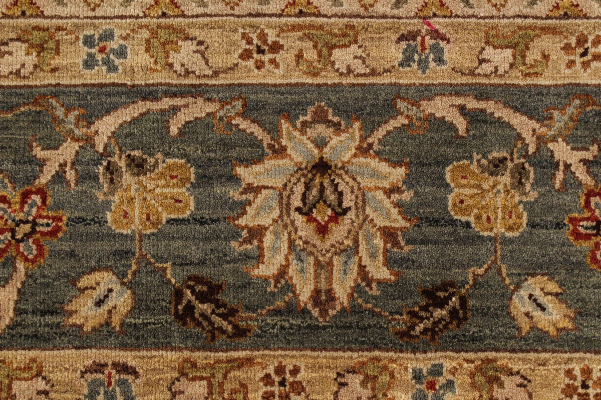 8x10 Blue and Blue Turkish Traditional Rug