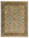 8x10 Blue and Blue Turkish Traditional Rug