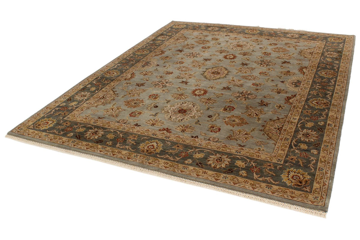8x10 Blue and Blue Turkish Traditional Rug