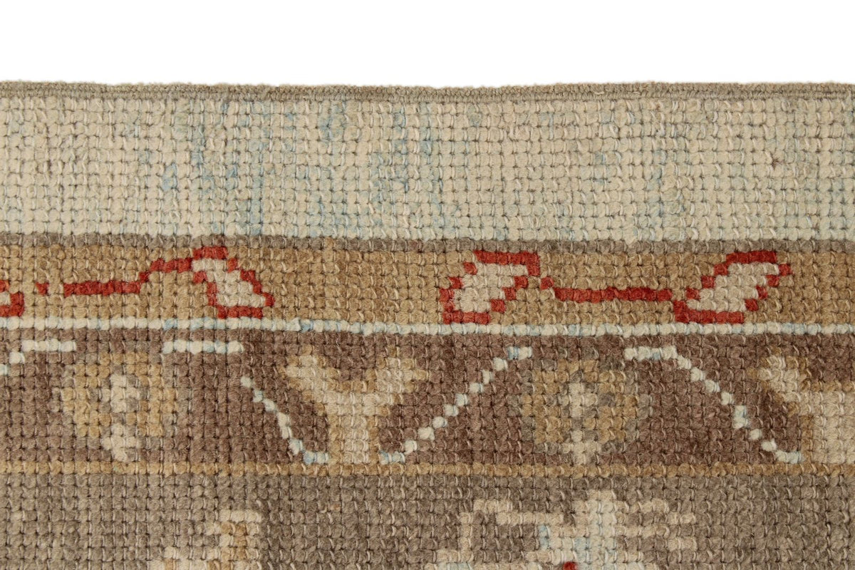9x12 Gray and Blue Turkish Oushak Rug
