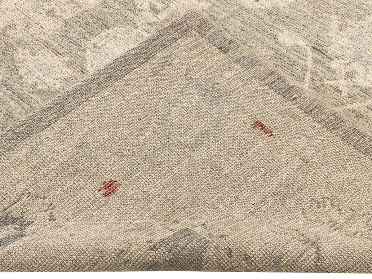 8x10 Gray and Navy Turkish Oushak Rug