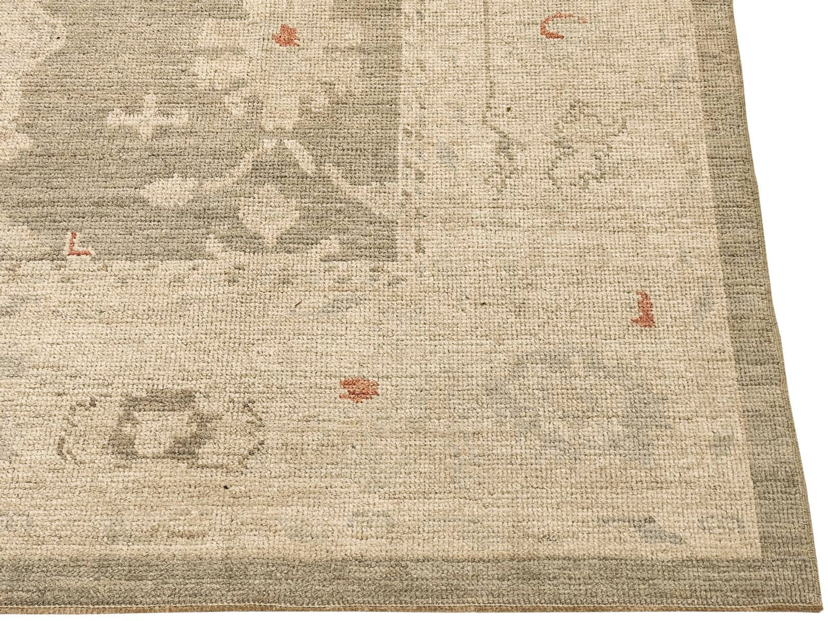 8x10 Gray and Navy Turkish Oushak Rug