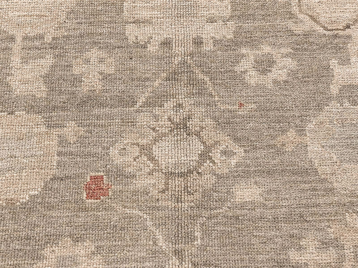 8x10 Gray and Navy Turkish Oushak Rug