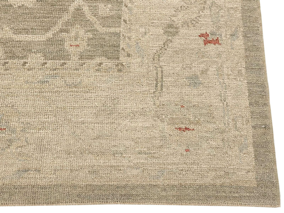 8x10 Gray and Navy Turkish Oushak Rug