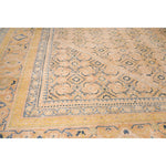 10x13 Ivory and Blue Turkish Oushak Rug