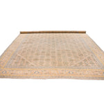 10x13 Ivory and Blue Turkish Oushak Rug