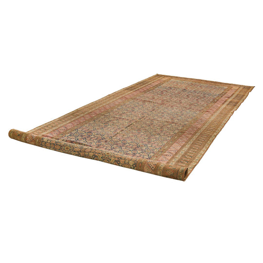 6x16 Brown and Black Traditional Rug