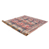 6x9 Navy and Multicolor Persian Afshar Distressed Area Rug