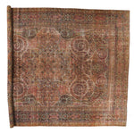 11x16 Rust and Brown Persian Khorasan Distressed Area Rug