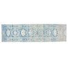 3x13 Blue and Ivory Turkish Oushak Runner