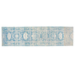 3x13 Blue and Ivory Turkish Oushak Runner