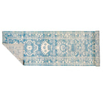 3x13 Blue and Ivory Turkish Oushak Runner